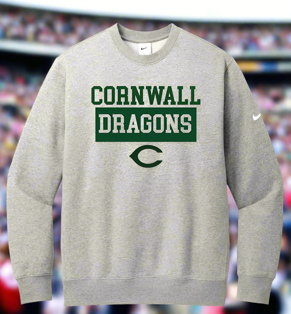 Cornwall Nike Club Fleece Sleeve Swoosh Crew